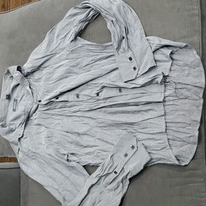 💥50% sale💥Kenneth Cole striped button down shirt XL #b635